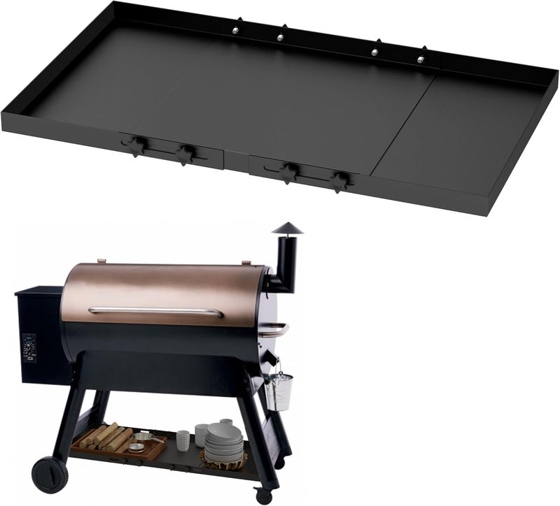 DELSbbq Adjustable Grill Storage Shelf for Traeger Pro 34 Series Pro 780 and Ironwood 885 Pellet Grills, Grill Bottom Shelf Accessory for Traeger Pellet Grills and Other Wood Pellet Grills - Image 1